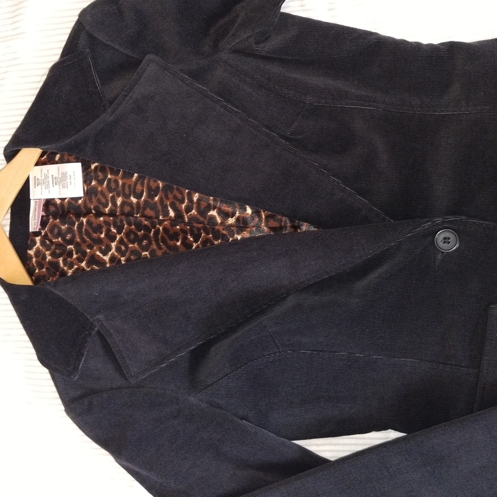 Black Corduroy Women's Jacket (Junior M 7-9)